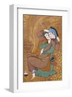 The Lovers-Riza-i Abbasi-Framed Art Print