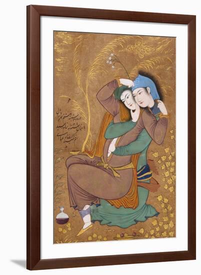 The Lovers-Riza-i Abbasi-Framed Art Print