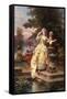 The Lovers-Cesare A. Detti-Framed Stretched Canvas