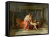 The Loves of Helen and Paris-Jacques Louis David-Framed Stretched Canvas