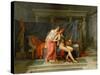 The Loves of Helen and Paris-Jacques Louis David-Stretched Canvas