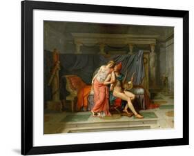 The Loves of Helen and Paris-Jacques Louis David-Framed Giclee Print