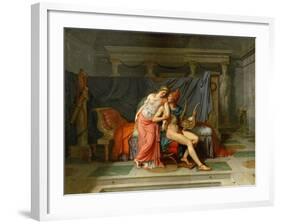 The Loves of Helen and Paris-Jacques Louis David-Framed Giclee Print