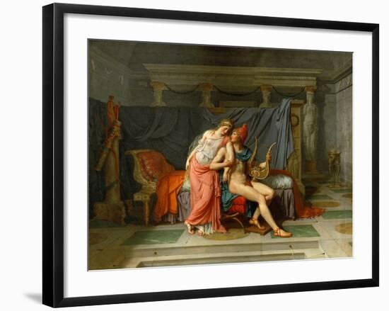 The Loves of Helen and Paris-Jacques Louis David-Framed Giclee Print