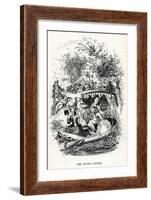 The Loving Couple Being Chaperoned-George Cruikshank-Framed Art Print