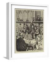 The Loving Cup, a Sketch at the Lord Mayor's Banquet at Guildhall-Godefroy Durand-Framed Giclee Print