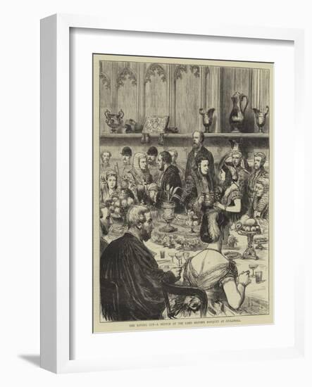 The Loving Cup, a Sketch at the Lord Mayor's Banquet at Guildhall-Godefroy Durand-Framed Giclee Print