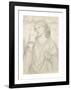 The Loving Cup - Compositional Study-Dante Gabriel Rossetti-Framed Premium Giclee Print