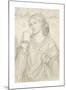 The Loving Cup - Compositional Study-Dante Gabriel Rossetti-Mounted Premium Giclee Print