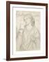 The Loving Cup - Compositional Study-Dante Gabriel Rossetti-Framed Premium Giclee Print