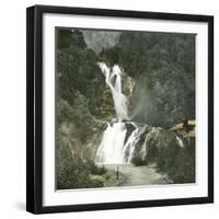 The Lower Falls of the Reichenbach (Switzerland), Circa 1865-Leon, Levy et Fils-Framed Photographic Print