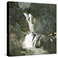 The Lower Falls of the Reichenbach (Switzerland), Circa 1865-Leon, Levy et Fils-Stretched Canvas