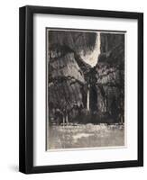 The Lower Falls, Yosemite, 1912-Joseph Pennell-Framed Giclee Print