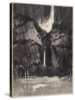 The Lower Falls, Yosemite, 1912-Joseph Pennell-Stretched Canvas