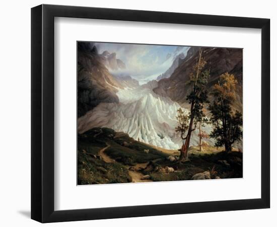 The Lower Grindelwald Glacier-Thomas Fearnley-Framed Giclee Print