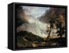The Lower Grindelwald Glacier-Thomas Fearnley-Framed Stretched Canvas