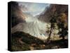 The Lower Grindelwald Glacier-Thomas Fearnley-Stretched Canvas