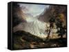 The Lower Grindelwald Glacier-Thomas Fearnley-Framed Stretched Canvas