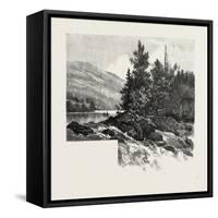 The Lower Ottawa, Mcgillivray's Chute, River Rouge, Canada, Nineteenth Century-null-Framed Stretched Canvas