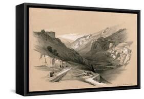 The Lower Pool of Siloam, 1855-David Roberts-Framed Stretched Canvas