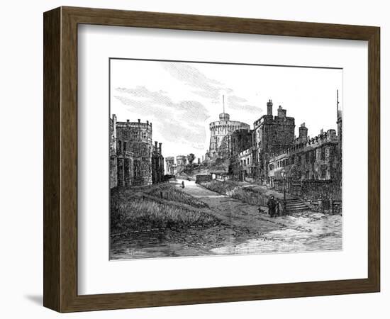 The Lower Ward, Windsor Castle, Berkshire, 1900-A Railton-Framed Giclee Print