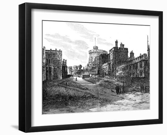 The Lower Ward, Windsor Castle, Berkshire, 1900-A Railton-Framed Giclee Print