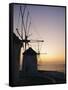 The Lower Windmills (Kato Myli) at Sunset, Mykonos, Cyclades Islands, Greece, Europe-Fraser Hall-Framed Stretched Canvas