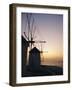 The Lower Windmills (Kato Myli) at Sunset, Mykonos, Cyclades Islands, Greece, Europe-Fraser Hall-Framed Photographic Print