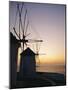 The Lower Windmills (Kato Myli) at Sunset, Mykonos, Cyclades Islands, Greece, Europe-Fraser Hall-Mounted Photographic Print