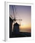 The Lower Windmills (Kato Myli) at Sunset, Mykonos, Cyclades Islands, Greece, Europe-Fraser Hall-Framed Photographic Print