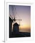 The Lower Windmills (Kato Myli) at Sunset, Mykonos, Cyclades Islands, Greece, Europe-Fraser Hall-Framed Photographic Print