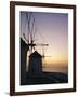 The Lower Windmills (Kato Myli) at Sunset, Mykonos, Cyclades Islands, Greece, Europe-Fraser Hall-Framed Photographic Print