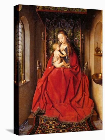 The Lucca Madonna, C.1437 (Oil on Panel)-Jan van Eyck-Stretched Canvas