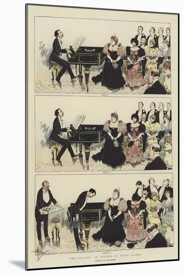 The Lullaby, an Episode in Three Scenes-Albert Guillaume-Mounted Giclee Print