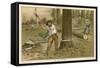 The Lumberjack-null-Framed Stretched Canvas