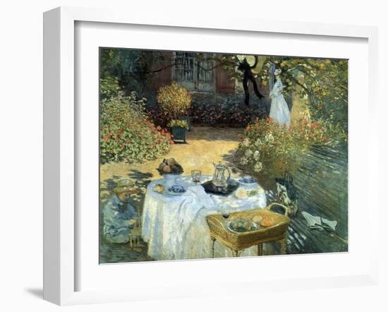 The Luncheon, 1876-Claude Monet-Framed Premium Giclee Print