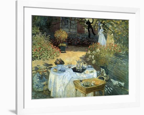 The Luncheon, 1876-Claude Monet-Framed Giclee Print