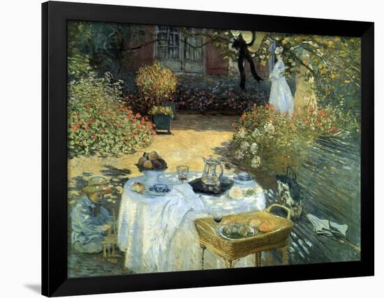 The Luncheon, 1876-Claude Monet-Framed Giclee Print