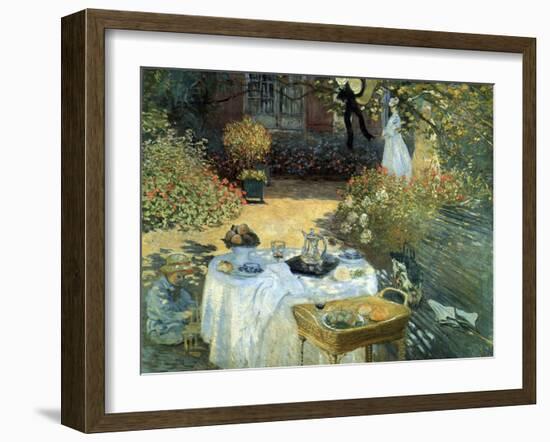 The Luncheon, 1876-Claude Monet-Framed Giclee Print