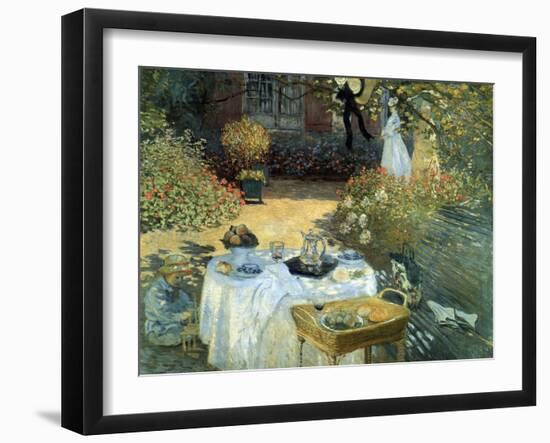 The Luncheon, 1876-Claude Monet-Framed Giclee Print