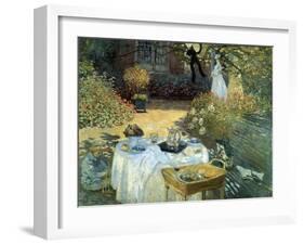The Luncheon, 1876-Claude Monet-Framed Giclee Print