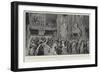 The Luncheon at the Guildhall, their Majesties Proceeding Up the Hall to the Dais-Frederic De Haenen-Framed Giclee Print