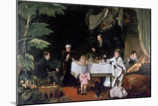 The Luncheon in the Conservatory, 1877-Louise Abbema-Mounted Giclee Print
