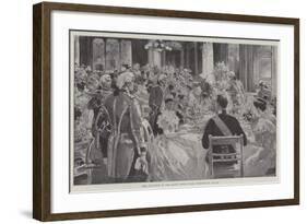 The Luncheon in the State Dining-Room, Buckingham Palace-G.S. Amato-Framed Giclee Print