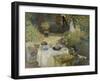 The Luncheon (Monet's Garden at Argenteuil), about 1873-Claude Monet-Framed Giclee Print