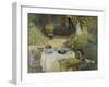 The Luncheon (Monet's Garden at Argenteuil), about 1873-Claude Monet-Framed Giclee Print