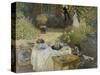 The Luncheon (Monet's Garden at Argenteuil), about 1873-Claude Monet-Stretched Canvas