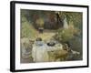 The Luncheon (Monet's Garden at Argenteuil), about 1873-Claude Monet-Framed Giclee Print