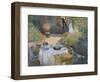 The Luncheon: Monet's Garden at Argenteuil, circa 1873-Claude Monet-Framed Premium Giclee Print