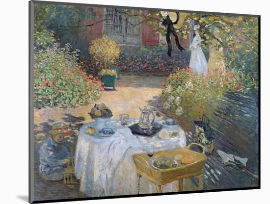 The Luncheon: Monet's Garden at Argenteuil, circa 1873-Claude Monet-Mounted Premium Giclee Print